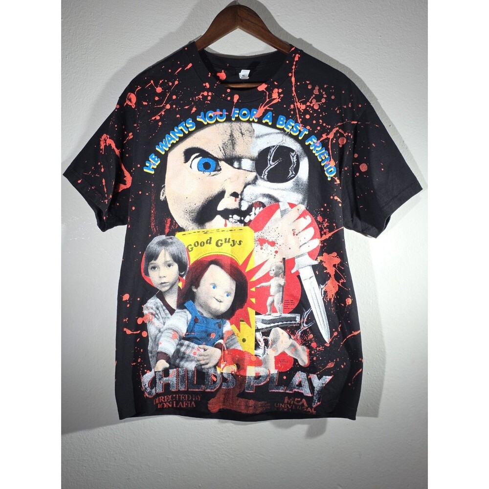 BACKSTOCK CO Childs Play 2 Chucky T-Shirt AOP Large